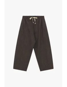 Pantalon palazzo à taille élastiquée et cordon de serrage Please 2