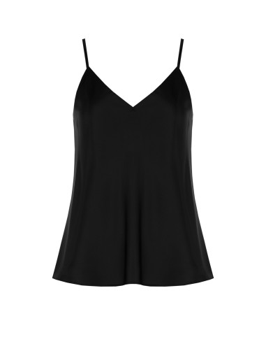Rinascimento-Style Satin Fluid Top with Double V-Neck - Vestiti Fir...