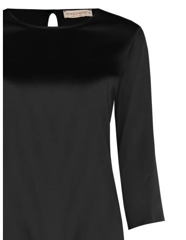 Blouse fluide à manches 3/4 en satin « Rinascimento » - Vestiti Fir...