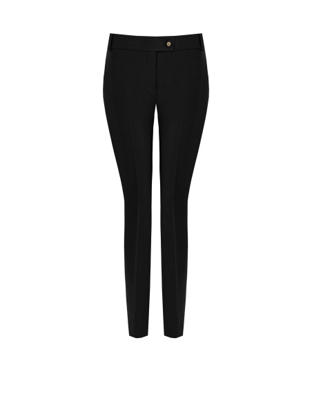 Pantaloni Dritti In Tessuto Tecnico Con Bottone Logo Rinascimento