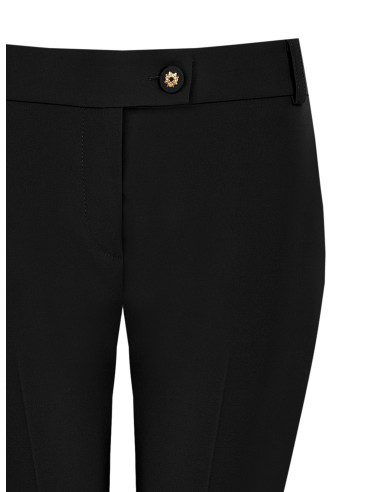 Pantaloni Dritti In Tessuto Tecnico Con Bottone Logo Rinascimento