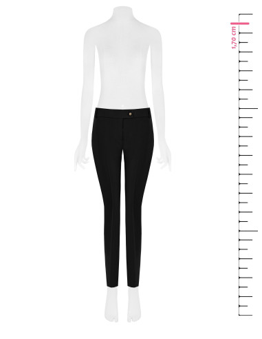 Pantalon droit en tissu technique avec bouton arborant le logo Rina...