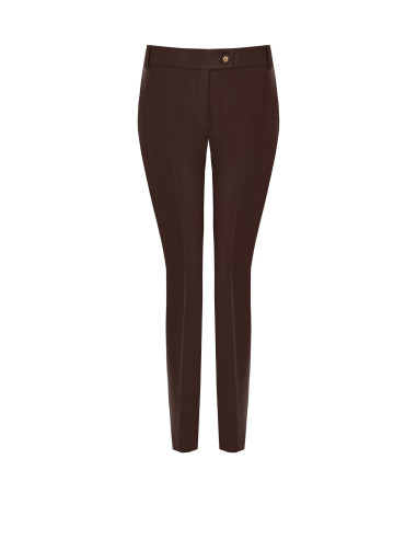 Pantalon droit en tissu technique avec bouton arborant le logo Rina...