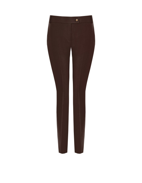 Straight-leg trousers in technical fabric with a Rinascimento logo ...