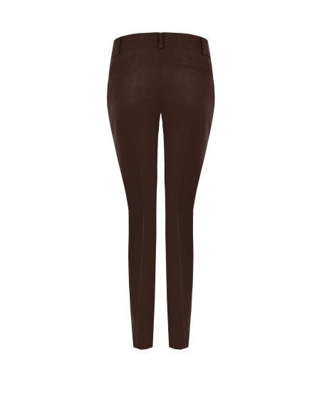 Pantaloni Dritti In Tessuto Tecnico Con Bottone Logo Rinascimento