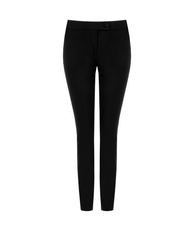 Pantalon skinny en crêpe scuba avec bouton assorti « Rinascimento »...