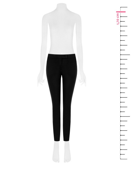 Skinny Trousers in Scuba Crepe with a Matching Button by Rinascimen...