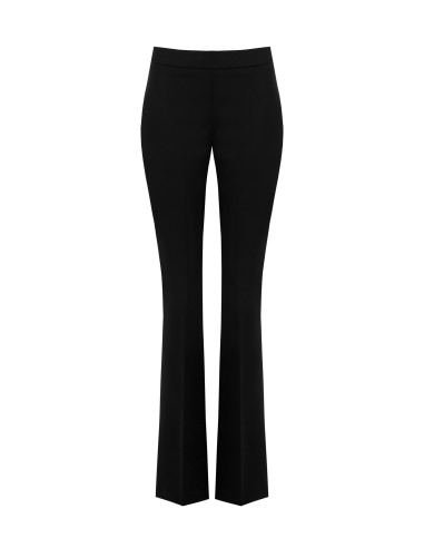 Rinascimento Technical Fabric Cigarette Trousers with Side Zip - Ve...