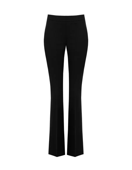 Cigarette Trousers In Technical Fabric With Side Zip Rinascimento