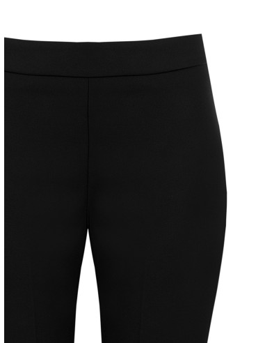 Pantalon cigarette en tissu technique avec fermeture éclair latéral...