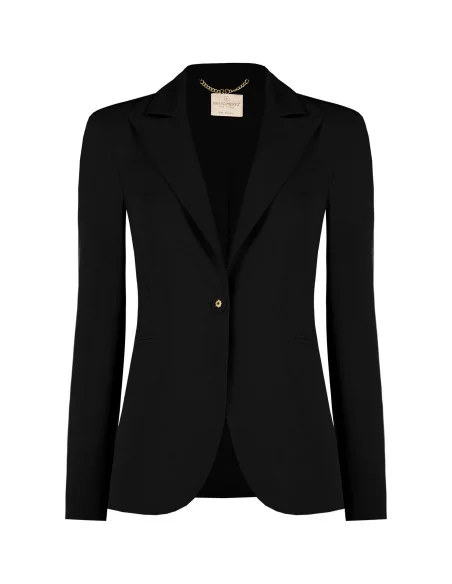 Fitted Blazer Jacket in Technical Fabric Rinascimento