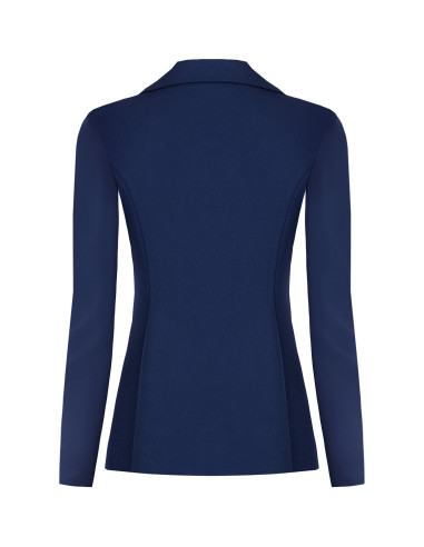 Veste blazer cintrée en crêpe scuba avec boutons assortis « Rinasci...