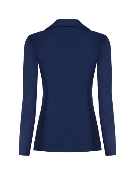Veste blazer cintrée en crêpe scuba avec boutons assortis « Rinasci...
