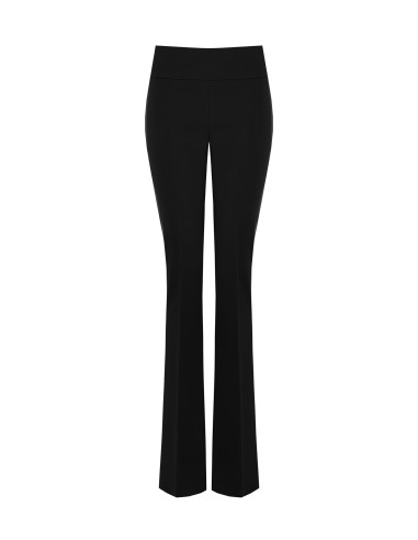 Pantaloni A Zampa In Tessuto Tecnico Con Fascia In Vita Rinascimento