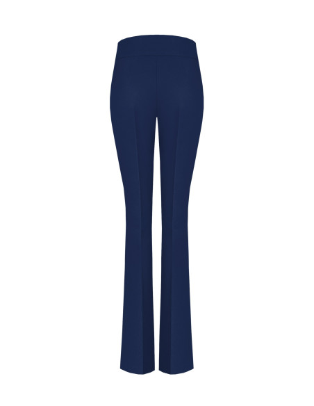 Flared Trousers in Technical Fabric with a ‘Rinascimento’ Waistband...