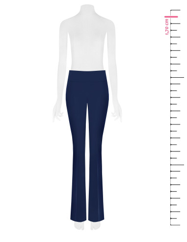 Pantalon évasé en tissu technique avec ceinture à la taille « Rinas...
