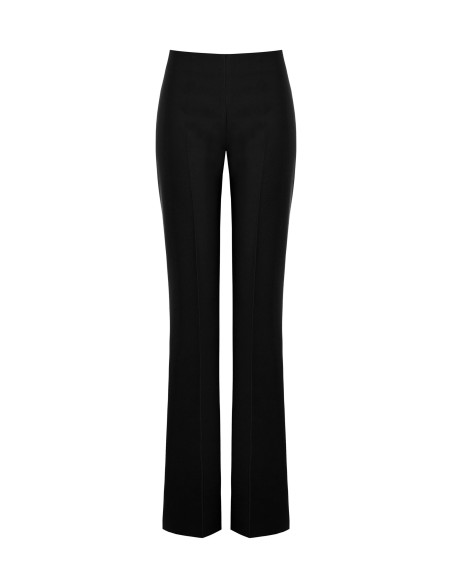 Pantaloni A Zampa In Tessuto Tecnico Con Zip Laterale Rinascimento