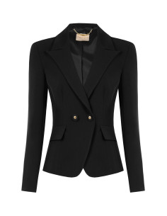 Short, Fitted Blazer Jacket in Rinascimento Technical Fabric 2