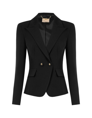Giacca Blazer Corta Sfiancata In Tessuto Tecnico Rinascimento