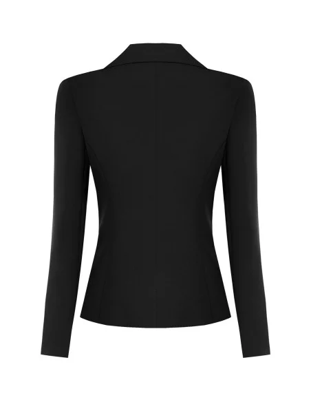 Cropped Fitted Blazer Jacket in Technical Fabric Rinascimento