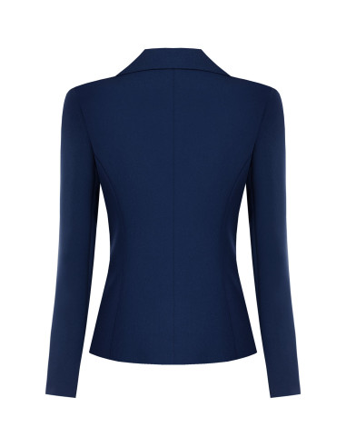 Short, Fitted Blazer Jacket in Rinascimento Technical Fabric - Vest...