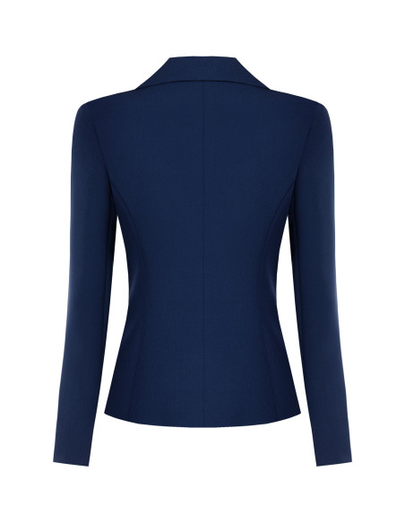 Giacca Blazer Corta Sfiancata In Tessuto Tecnico Rinascimento