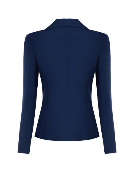 Giacca Blazer Corta Sfiancata In Tessuto Tecnico Rinascimento