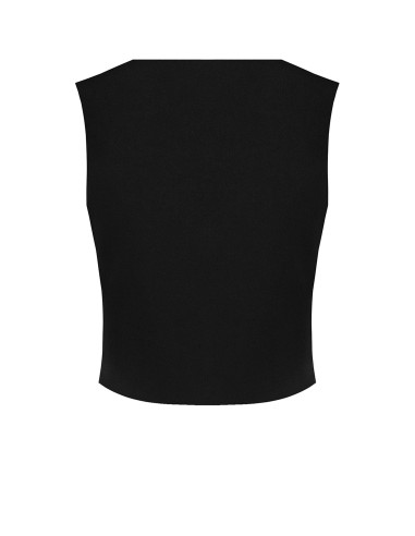 Gilet court en tissu technique avec boutons arborant le logo Rinasc...
