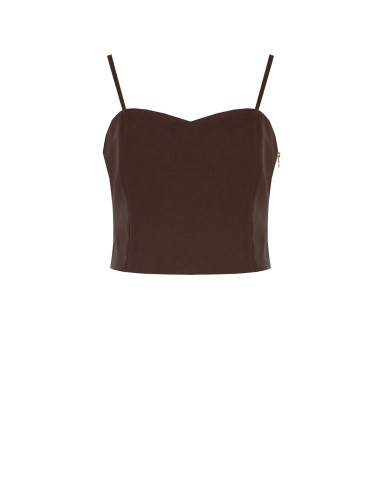 Crop Top Bustier In Tessuto Tecnico Rinascimento