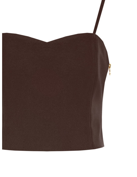 Crop top bustier en tissu technique « Rinascimento » - Vestiti Firm...