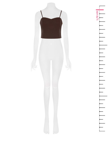 Crop top bustier en tissu technique « Rinascimento » - Vestiti Firm...