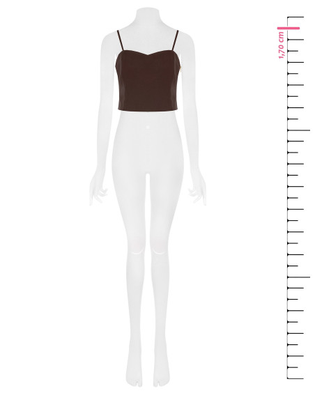 Crop top bustier en tissu technique « Rinascimento » - Vestiti Firm...