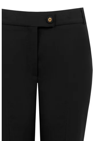 Pantaloni A Sigaretta In Tessuto Tecnico Con Bottone Logo Rinascimento