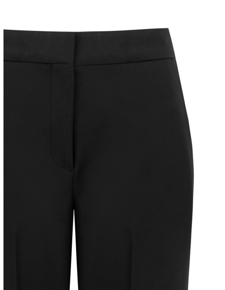 Pantaloni Palazzo In Tessuto Tecnico Con Bottone E Zip A Scomparsa Rinascimento