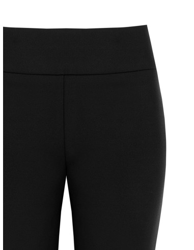 Scuba Crepe Flared Trousers with a Rinascimento-Style Waistband - V...