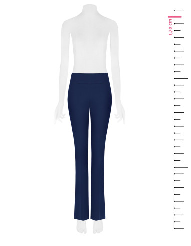 Scuba Crepe Flared Trousers with a Rinascimento-Style Waistband - V...