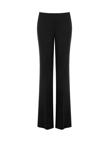 Straight-leg Scuba Crepe Trousers with Elasticated Waistband by Rin...