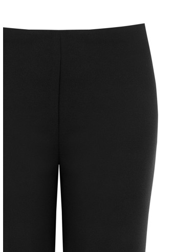 Pantalon droit en crêpe scuba à taille élastiquée « Rinascimento » ...