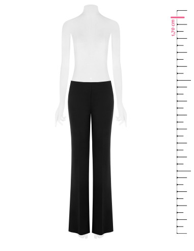 Straight-leg Scuba Crepe Trousers with Elasticated Waistband by Rin...