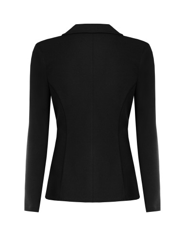 Giacca Blazer Sfiancata In Scuba Crepe Con Bottone Coordinato Rinascimento