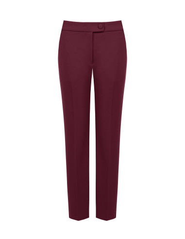 Scuba Crepe Cigarette Trousers with Matching Button by Rinascimento...