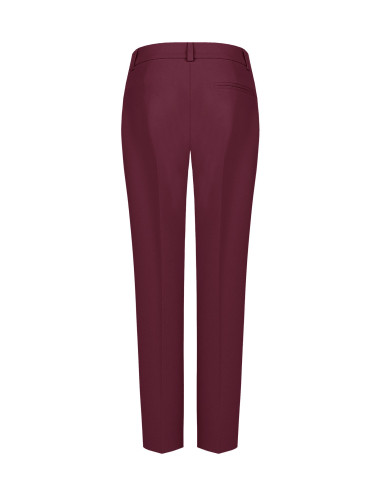 Pantaloni A Sigaretta In Scuba Crepe Con Bottone Coordinato Rinascimento