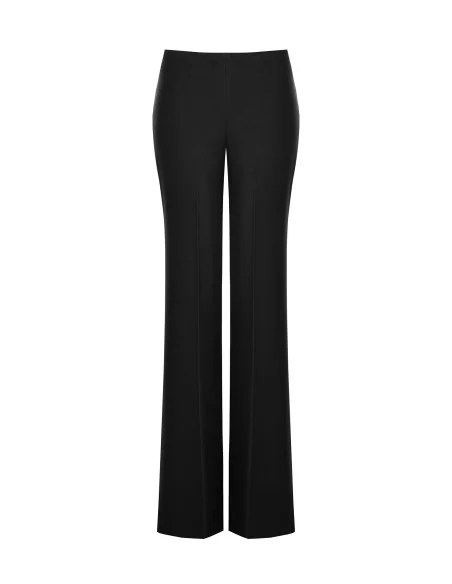 Pantalon large et évasé en tissu cady sans poches Rinascimento