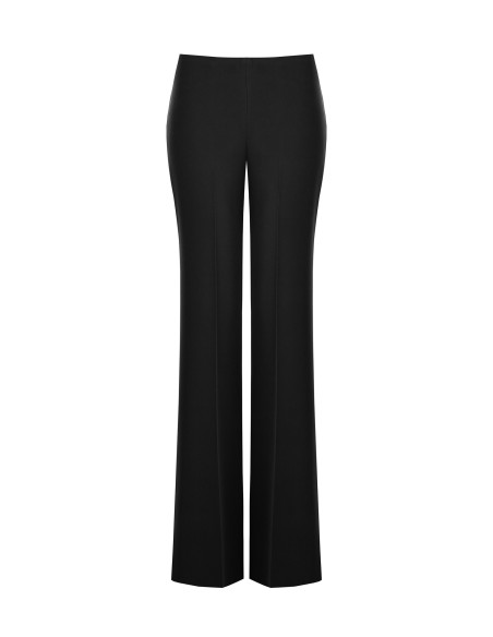 Wide, flared trousers in cadi fabric without pockets by Rinasciment...