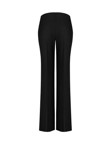 Pantalon large et évasé en tissu cadi, sans poches, Rinascimento - ...
