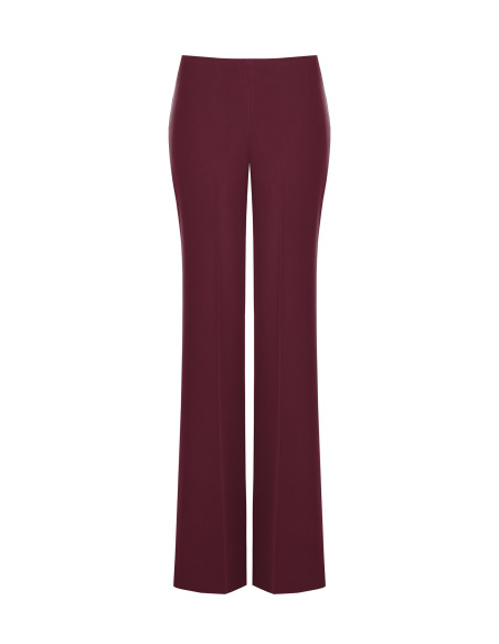 Wide, flared trousers in cadi fabric without pockets by Rinasciment...