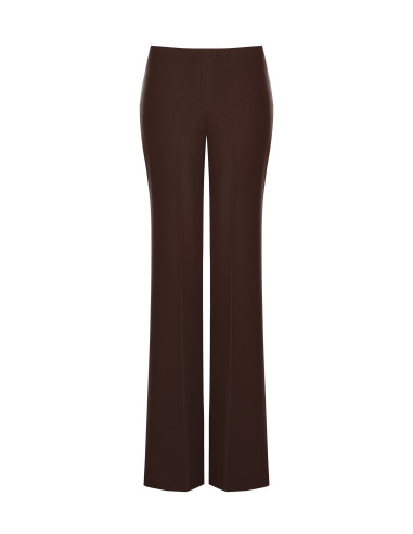 Pantalon large et évasé en tissu cadi, sans poches, Rinascimento - ...