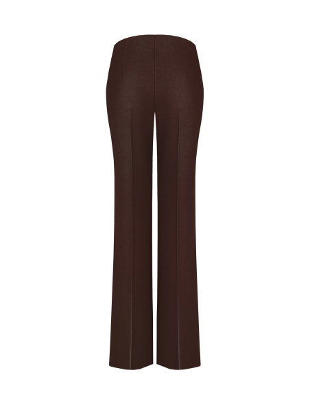 Pantalon large et évasé en tissu cadi, sans poches, Rinascimento - ...