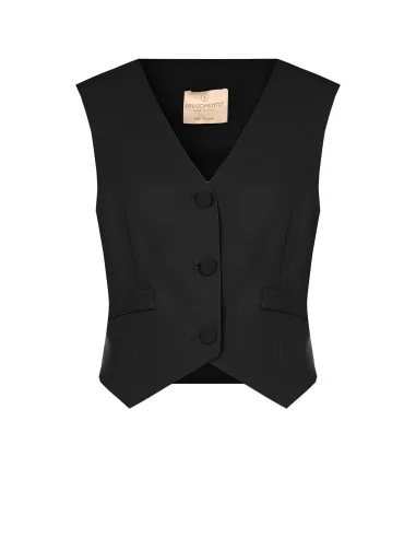 Gilet In Tessuto Cadi Con Bottoni Tono Su Tono In Metallo Rinascimento