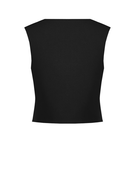 Cadi Fabric Waistcoat with Tone-on-Tone Metal Buttons – Rinasciment...